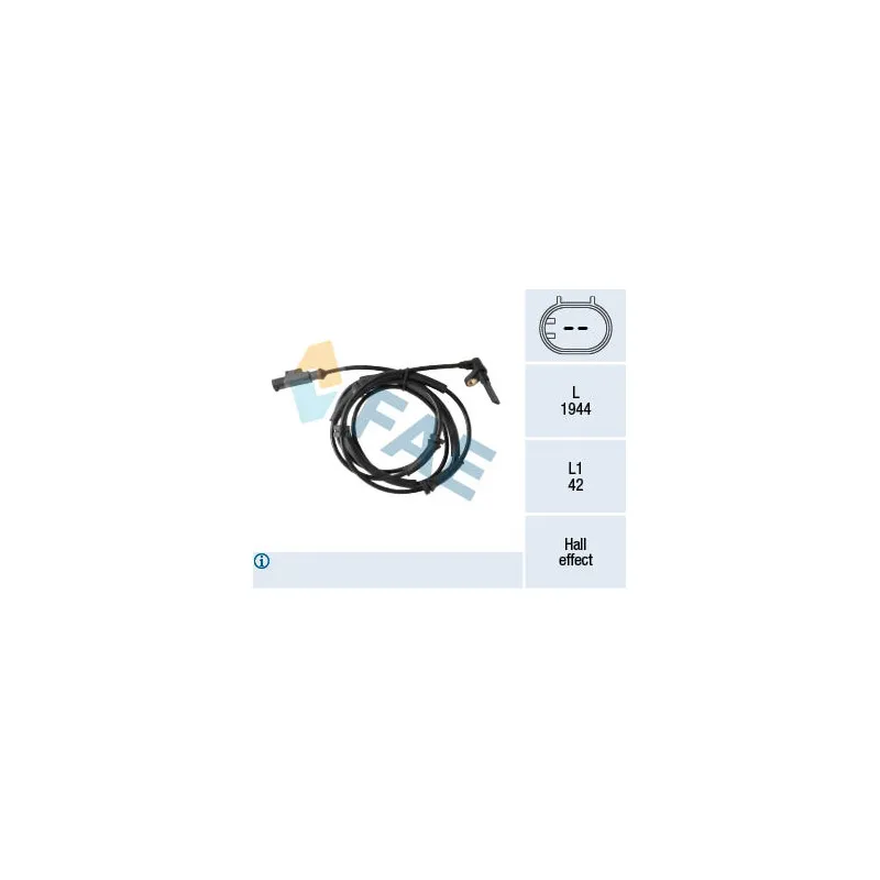 Capteur, vitesse de roue FAE 78432