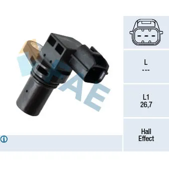 Capteur d'angle, vilebrequin FAE 79457