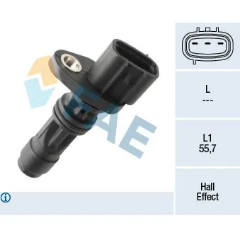 Capteur d'angle, vilebrequin FAE 79486