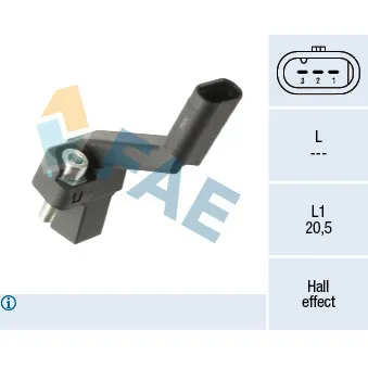 Capteur d'angle, vilebrequin FAE 79521