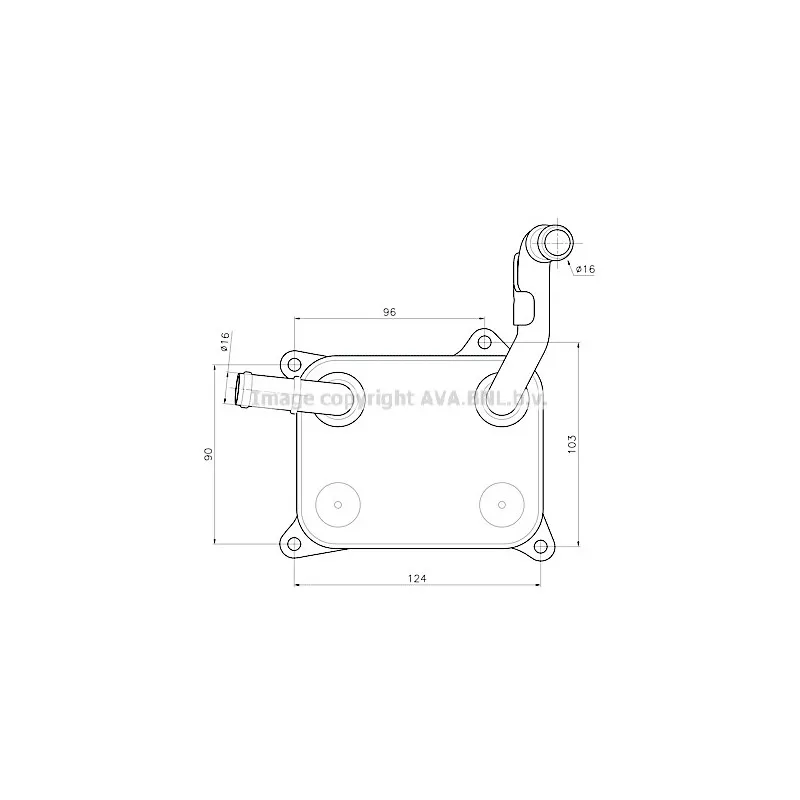 Radiateur d'huile AVA QUALITY COOLING AI3454