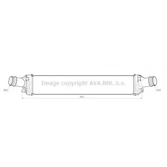 Intercooler, échangeur AVA QUALITY COOLING AI4457