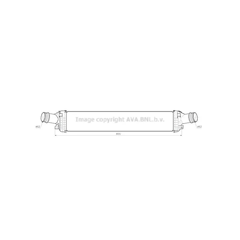 Intercooler, échangeur AVA QUALITY COOLING AI4457