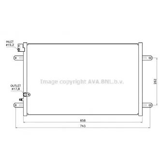 Condenseur, climatisation AVA QUALITY COOLING AI5458
