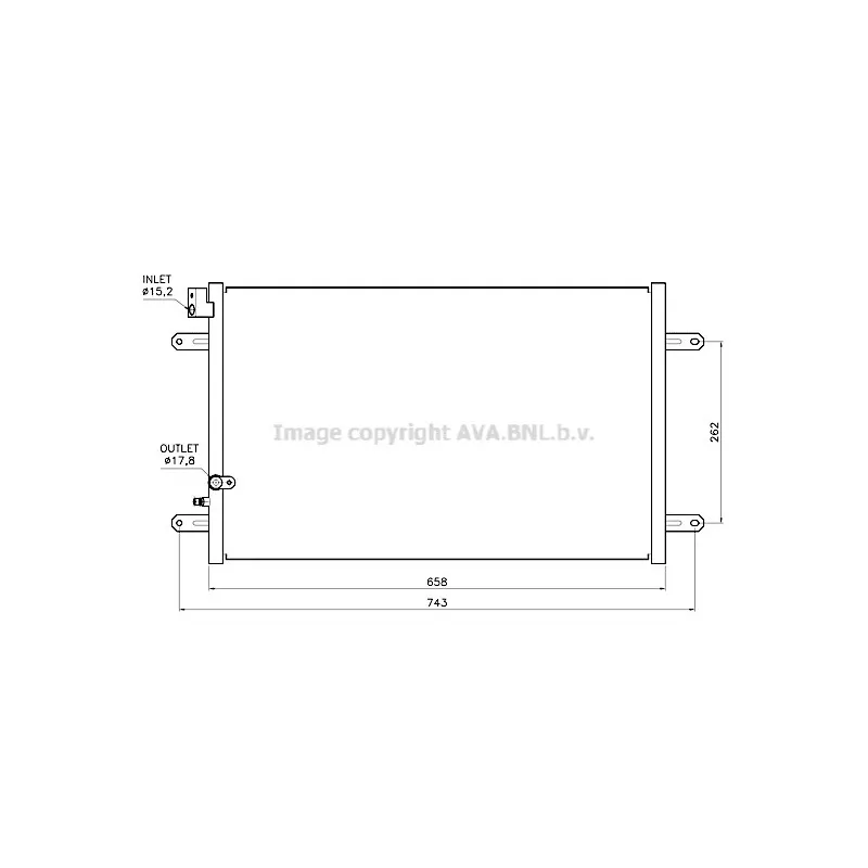 Condenseur, climatisation AVA QUALITY COOLING AI5458