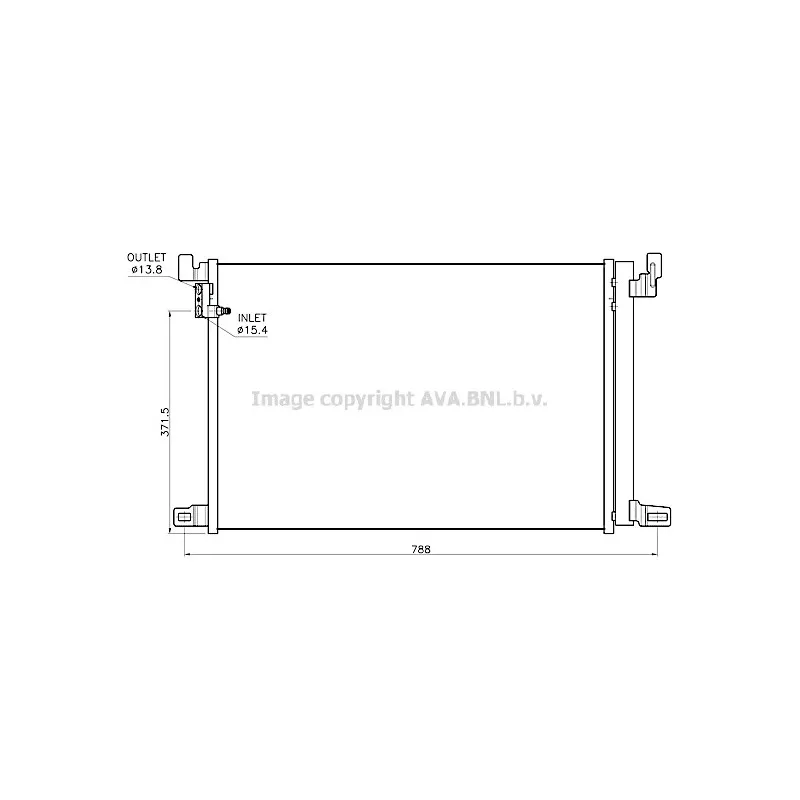 Condenseur, climatisation AVA QUALITY COOLING AI5459D