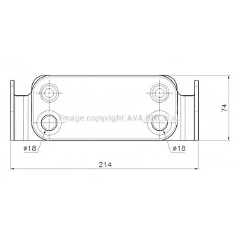Radiateur d'huile AVA QUALITY COOLING AU3351