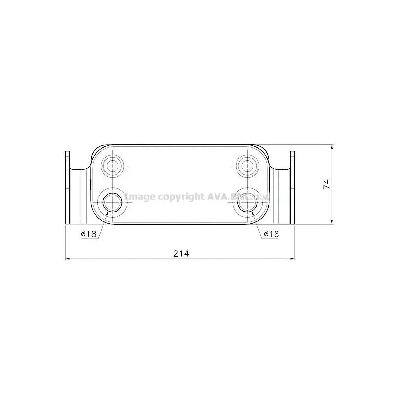 Radiateur d'huile AVA QUALITY COOLING AU3351