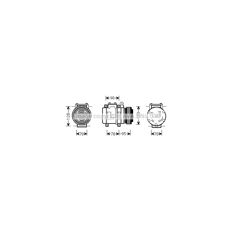 Compresseur, climatisation AVA QUALITY COOLING AUAK028