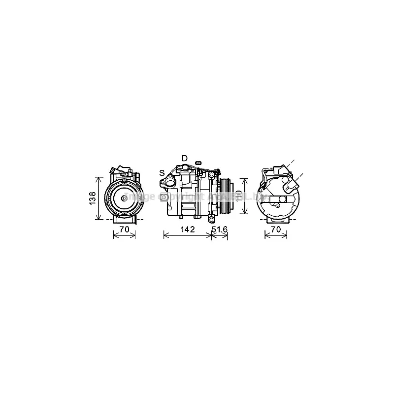 Compresseur, climatisation AVA QUALITY COOLING BWAK427
