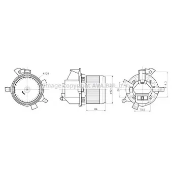 Pulseur d'air habitacle AVA QUALITY COOLING CN8342