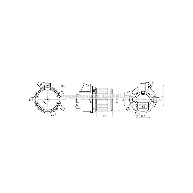 Pulseur d'air habitacle AVA QUALITY COOLING CN8342