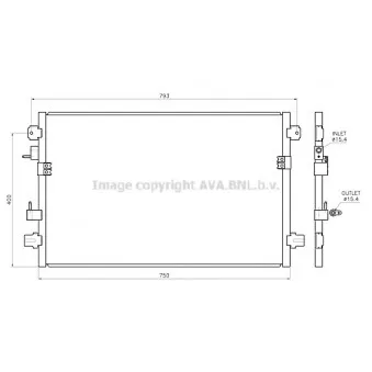 Condenseur, climatisation AVA QUALITY COOLING