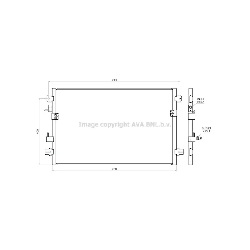 Condenseur, climatisation AVA QUALITY COOLING CR5149