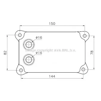 Radiateur d'huile AVA QUALITY COOLING FD3698