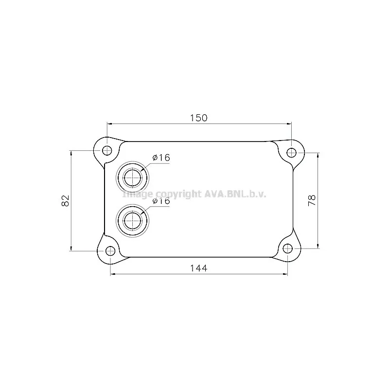 Radiateur d'huile AVA QUALITY COOLING FD3698