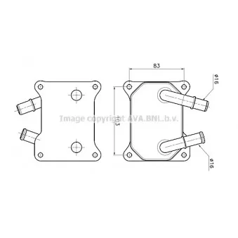 Radiateur d'huile AVA QUALITY COOLING FD3699