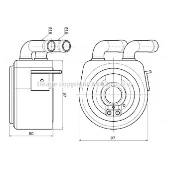 Radiateur d'huile AVA QUALITY COOLING FD3700