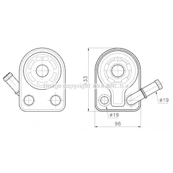 Radiateur d'huile AVA QUALITY COOLING FD3701