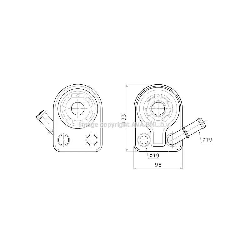 Radiateur d'huile AVA QUALITY COOLING FD3701