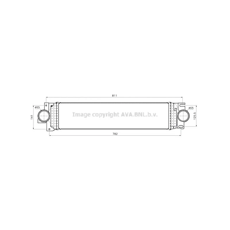 Intercooler, échangeur AVA QUALITY COOLING FD4703