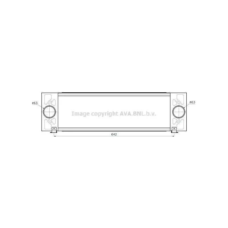 Intercooler, échangeur AVA QUALITY COOLING FD4704