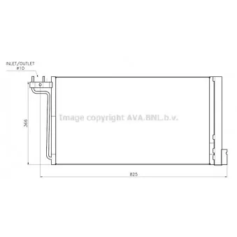 Condenseur, climatisation AVA QUALITY COOLING FD5705D