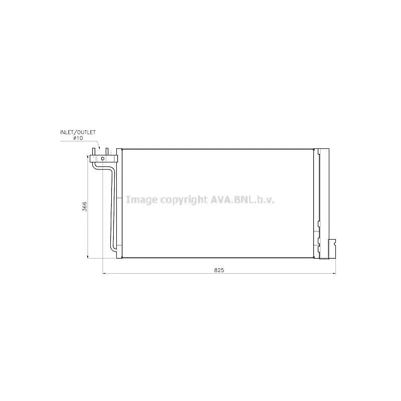 Condenseur, climatisation AVA QUALITY COOLING FD5705D