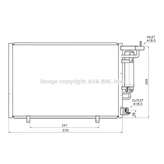 Condenseur, climatisation AVA QUALITY COOLING FD5707D