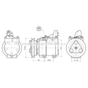 Compresseur, climatisation AVA QUALITY COOLING FDAK712