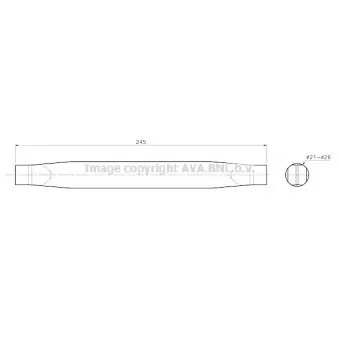 Filtre déshydratant, climatisation AVA QUALITY COOLING FDD710