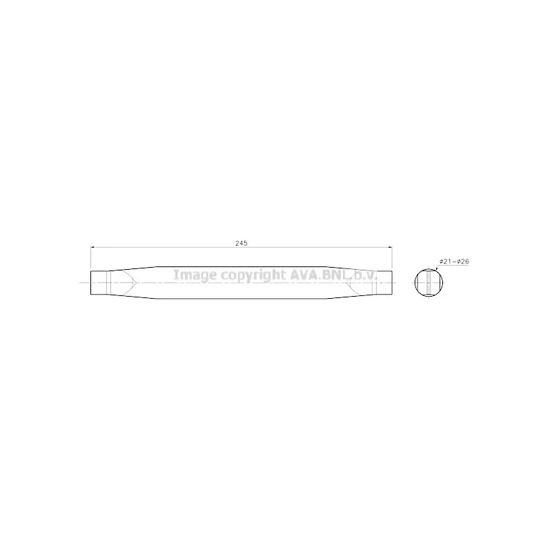 Filtre déshydratant, climatisation AVA QUALITY COOLING FDD710