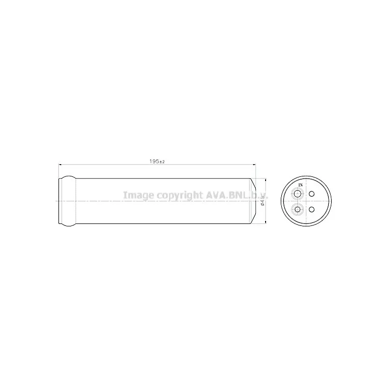 Filtre déshydratant, climatisation AVA QUALITY COOLING FDD711