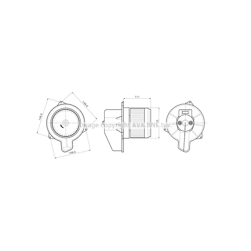 Pulseur d'air habitacle AVA QUALITY COOLING FT8489
