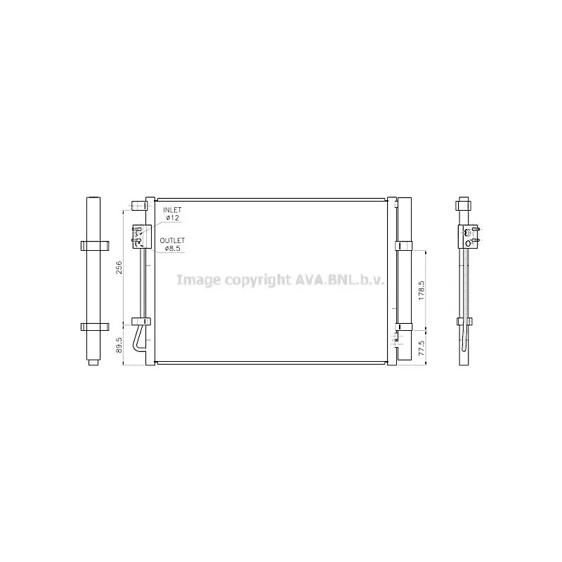 Condenseur, climatisation AVA QUALITY COOLING HY5602D