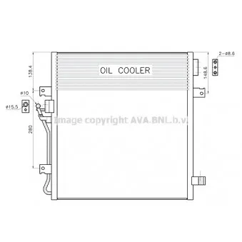 Condenseur, climatisation AVA QUALITY COOLING JE5091