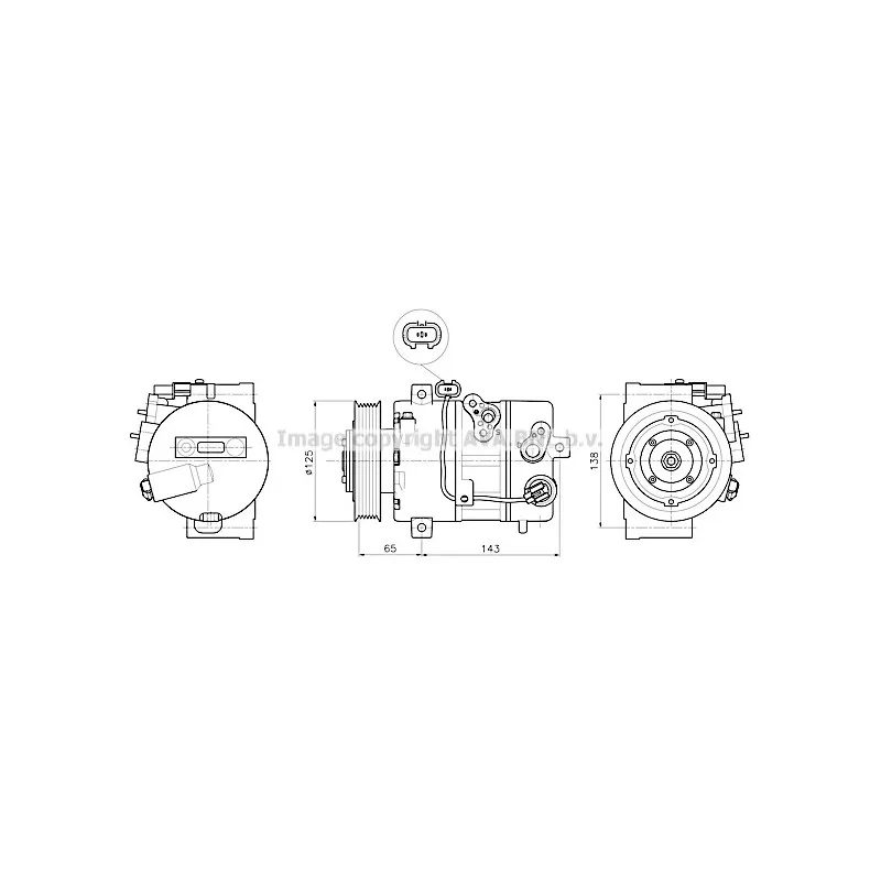 Compresseur, climatisation AVA QUALITY COOLING KAAK345
