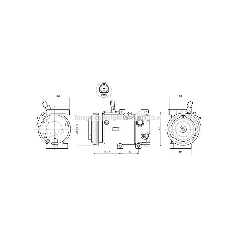 Compresseur, climatisation AVA QUALITY COOLING KAAK346