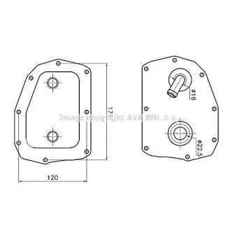 Radiateur d'huile AVA QUALITY COOLING MS3781
