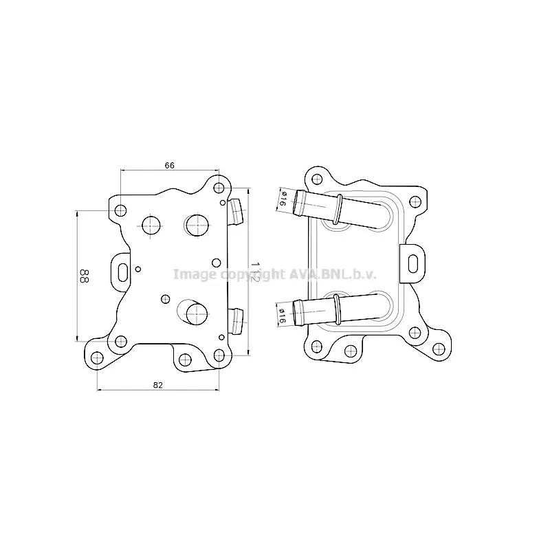 Radiateur d'huile AVA QUALITY COOLING MS3787