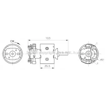 Pulseur d'air habitacle AVA QUALITY COOLING MS8783