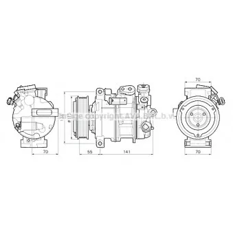 Compresseur, climatisation AVA QUALITY COOLING MSAK786
