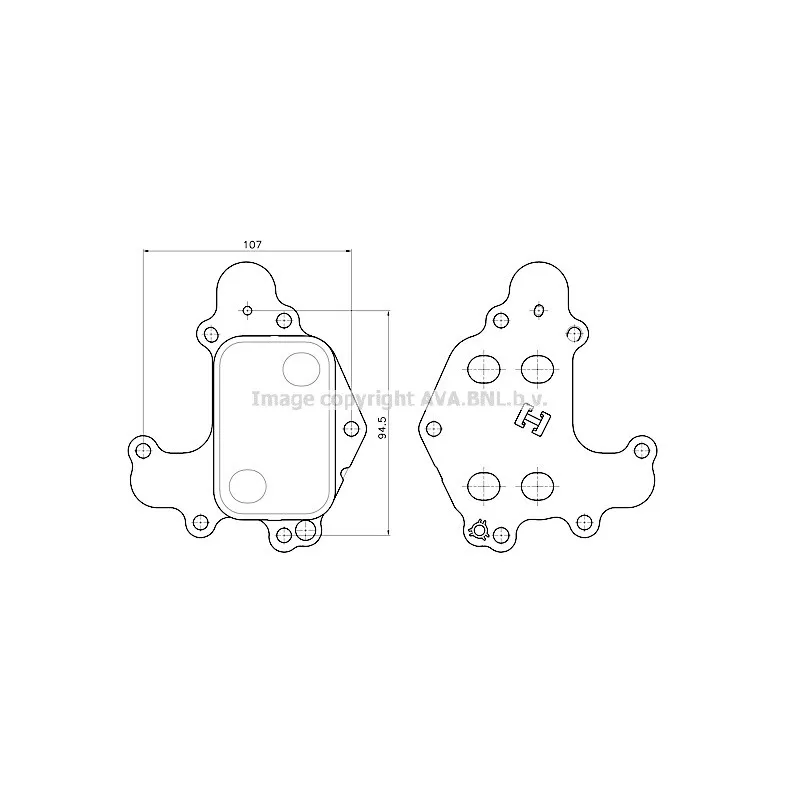 Radiateur d'huile AVA QUALITY COOLING PE3434