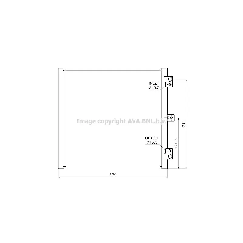 Condenseur, climatisation AVA QUALITY COOLING PR5105