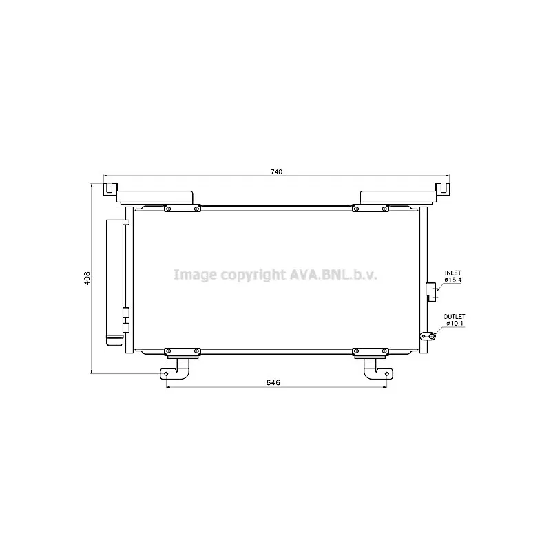 Condenseur, climatisation AVA QUALITY COOLING SU5117D