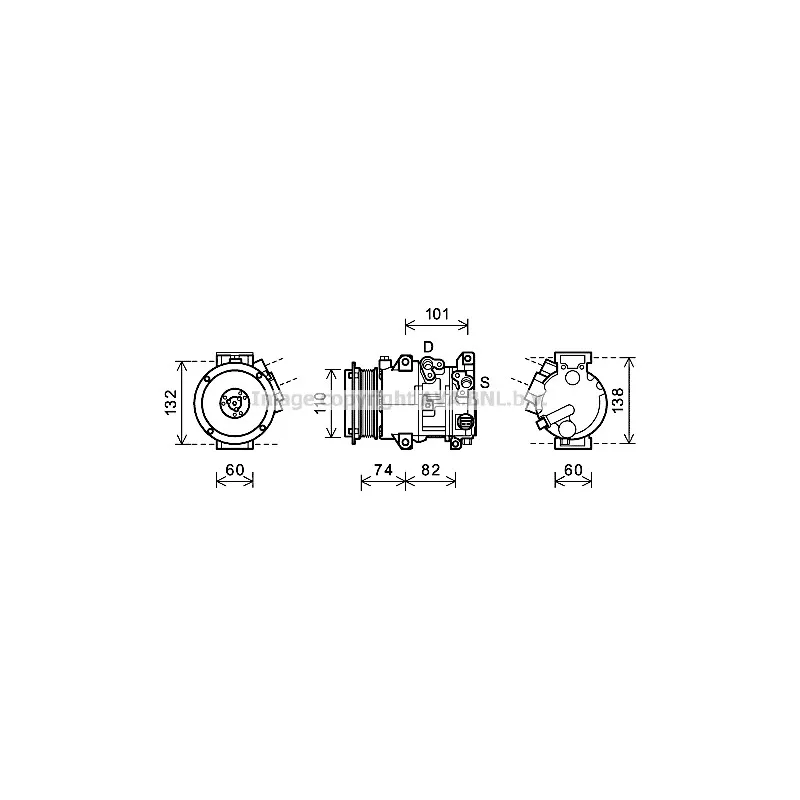 Compresseur, climatisation AVA QUALITY COOLING TOAK628