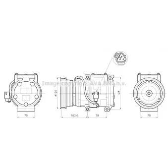 Compresseur, climatisation AVA QUALITY COOLING