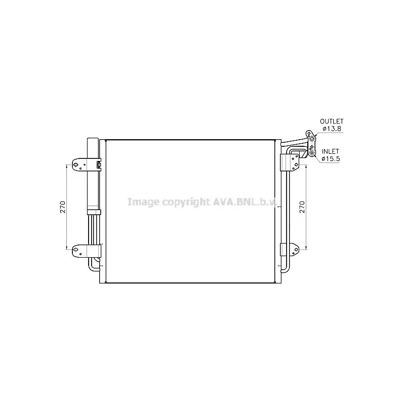 Condenseur, climatisation AVA QUALITY COOLING VN5441D