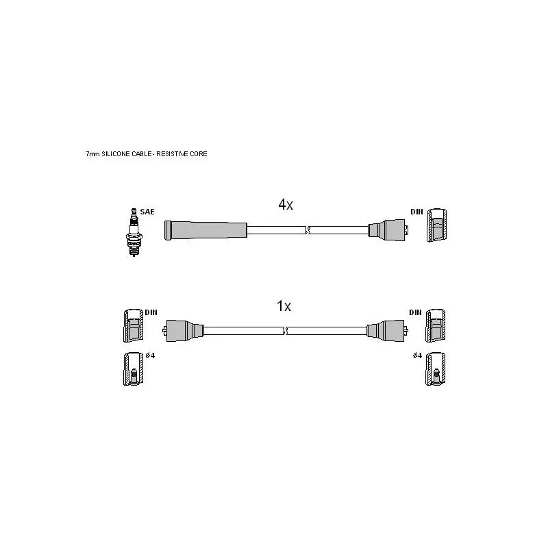Kit de câbles d'allumage HITACHI 134304