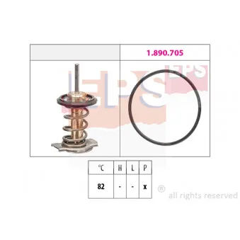Thermostat, liquide de refroidissement EPS
